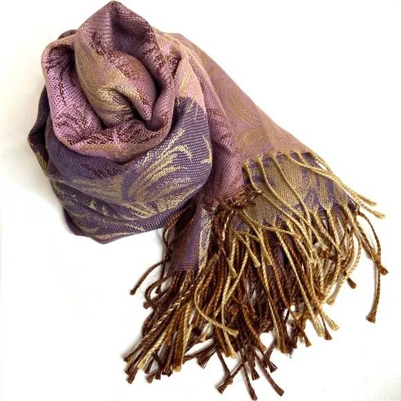 Lord Taylor Accessories Lord Taylor Purple Jacquard Print